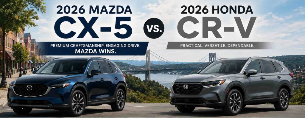 2026 Mazda CX-5 vs. 2026 Honda CR-V | SUV Comparison