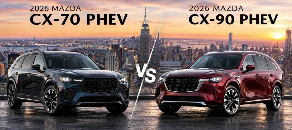 2026 Mazda CX 70 PHEV vs CX 90 PHEV Middletown, NY