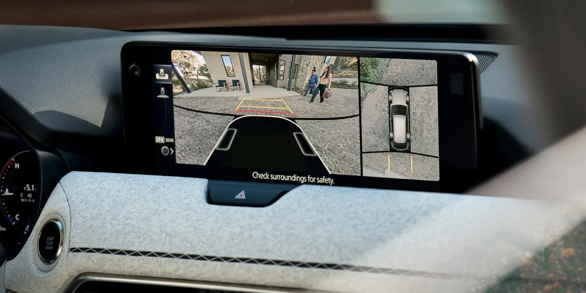2027 Mazda CX-90 360° View Monitor on the center display | Middletown Mazda in Middletown NY