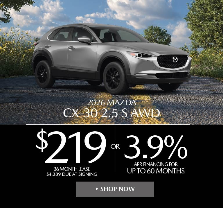 2026 Mazda CX-30 2.5 S AWD LEASE FOR $219 / MO. FOR 36 MONTH