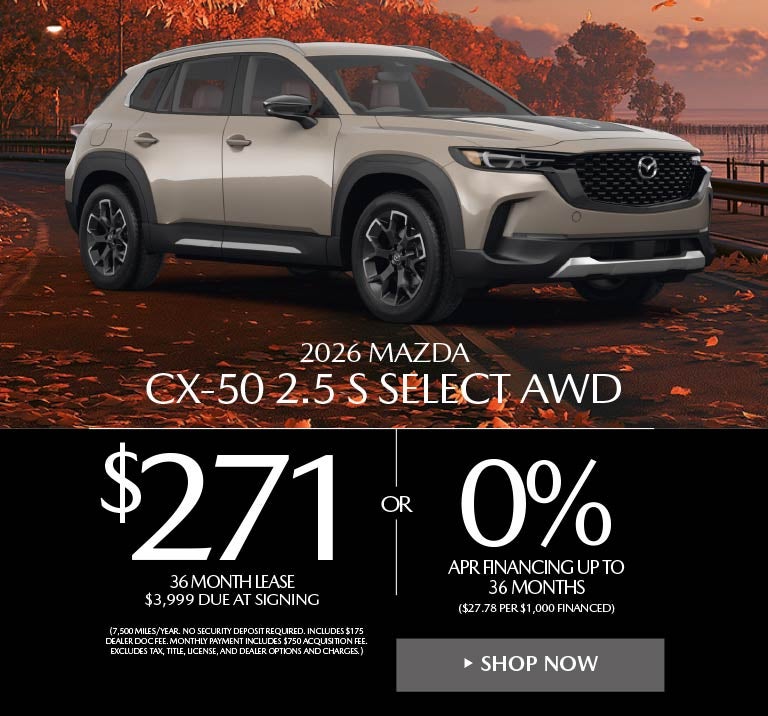 New 2026 MAZDA CX-50 Offer